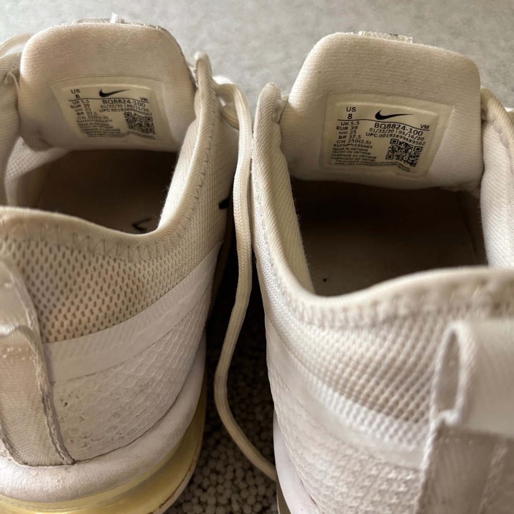 Nike Air Max Sequent 4.5 Sneakers Womens 8 White Black Mesh Athleisure Street - Picture 9 of 10